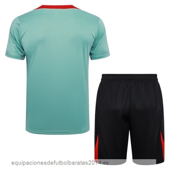 Nuevo Entrenamiento Conjunto Completo Liverpool 24/25 Verde Negro Baratas